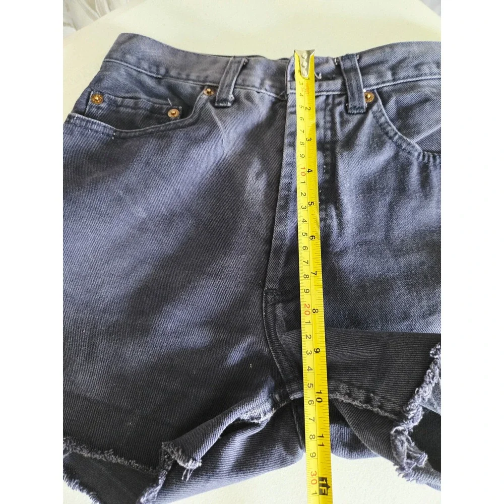 Vintage 90s Levis 501 Red Batwing‎ Cut Off Shorts Mens 28 Made in USA